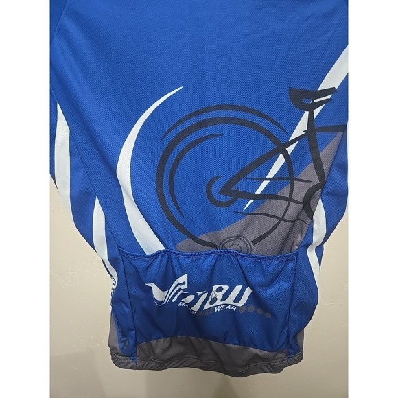 Maks Men's Cycling Jersey Medium Blue MTB Road Bike Short Sleeve Performance - Picture 9 of 16